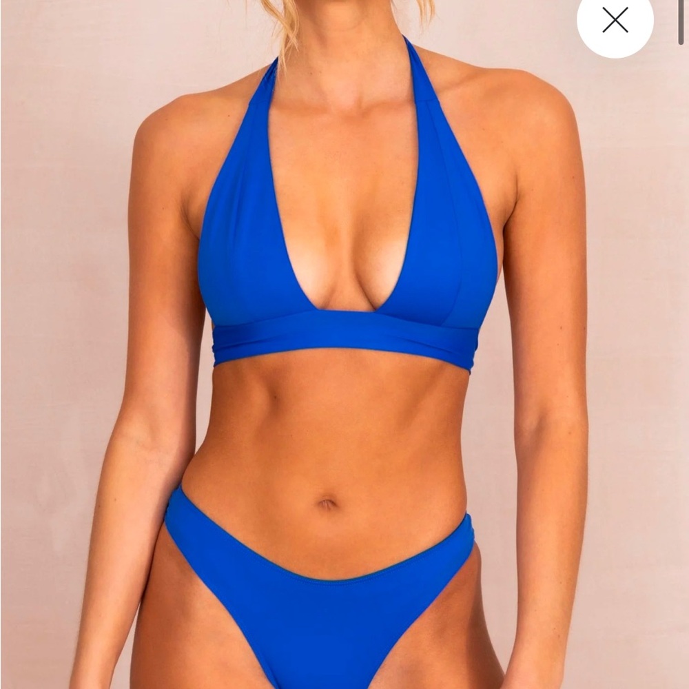 NWT Toco Swim Yara Bikini Top medium M Sapphire Blue